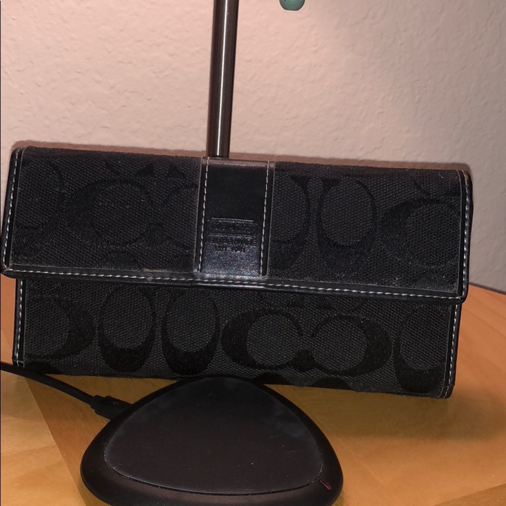 Coach black wallet